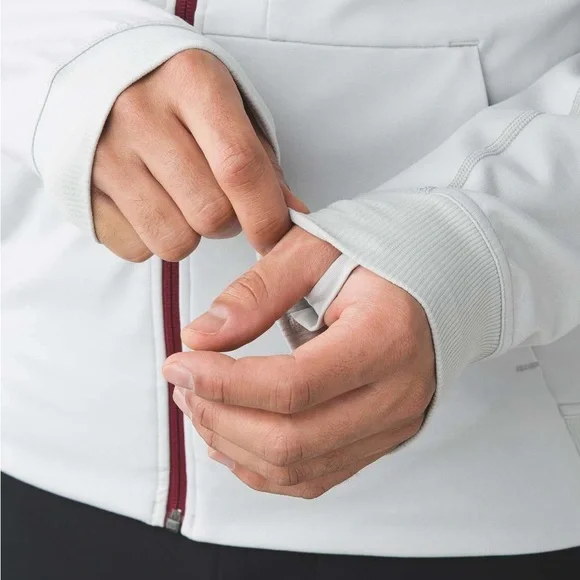 Lululemon Athletica Men's PrePost Jacket, Zip Up, Heathered Silver Spoon, Large - Picture 3 of 12